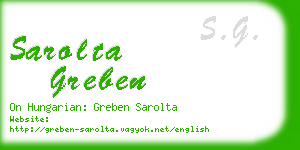 sarolta greben business card